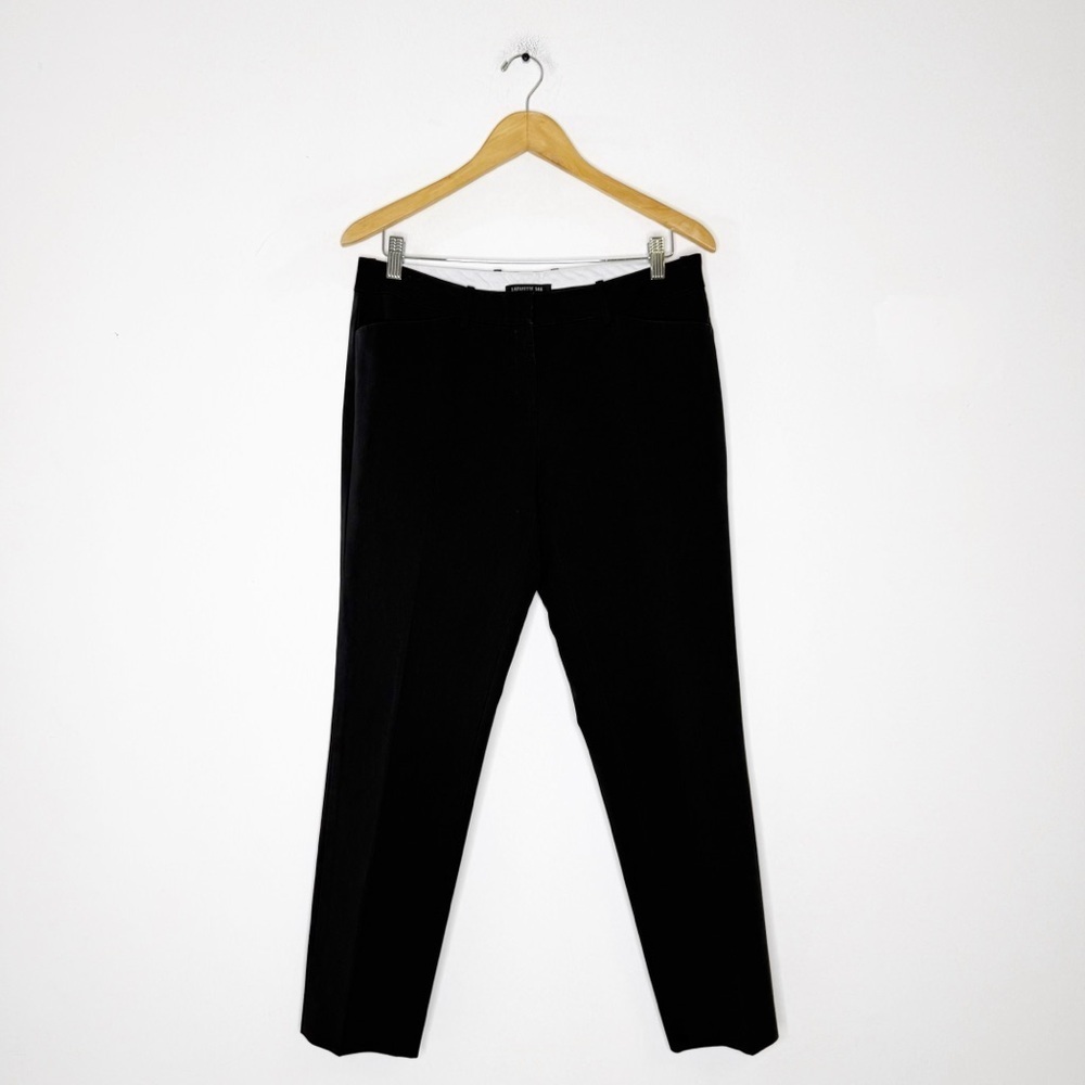 Lafayette 148 New York Downtown Black Trouser Pants Size 8
